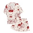 thumbnail image 5 of TZEWGL Ensemble de Pyjama Confortable à Imprimé Graphique avec Chemise à Manches Courtes et Short pour Fille, Ensemble 2 Pcs pour Filles Taille 2-3 Ans, 5 of 5
