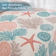 thumbnail image 5 of Davulos Bedspreads for Twin Size Beds,2-Piece Coral Coastal Quilt Sets Soft Lightweight Beach Bedding Nautical Coverlet Summer Comforter Set for All Season, 5 of 7