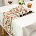 thumbnail image 4 of AUQ Table Runner,Flower Pattern Design Table Mats,Country Rustic Style Table Cover,31*200cm,Style7, 4 of 4