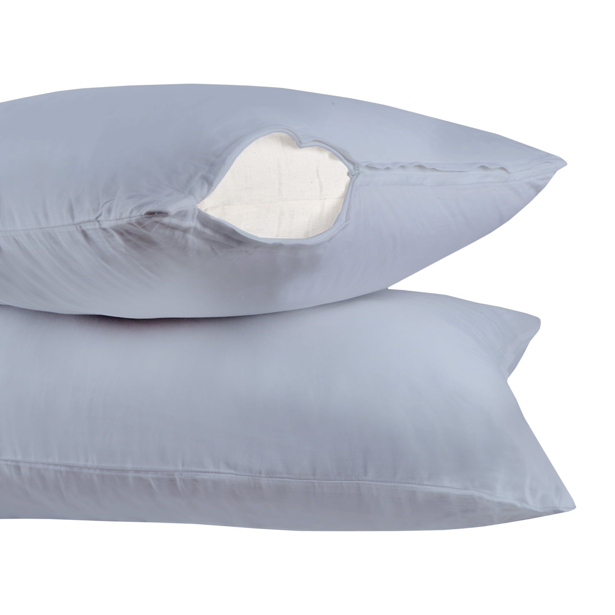 A1HC 100% Organic Cotton Pillowcase, 300 Thread Count, 2-Piece GOTS Certified , Fair Trade Certified, Soft & Silky Sateen Weave