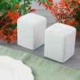 thumbnail image 2 of Our Table Simply White Porcelain 2.25 Inch Square Salt and Pepper Shakers, 2 of 2