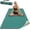 Cyan+Milk Coffee, variant on Yoga Mat Thick, 72"x32"x0.4"Th (10mm), Wide Non-Slip Exercise Mat with Carry Strap, Double-Sided POE Fitness Mat for Yoga, Pilates & Floor Workouts