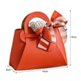 thumbnail image 6 of Elegant Wedding Candy Box, Portable Leather Wedding Candy Box With Ribbon Creative New Wedding Holiday Party Easy To Assemble Small Gift Bag, 6 of 8