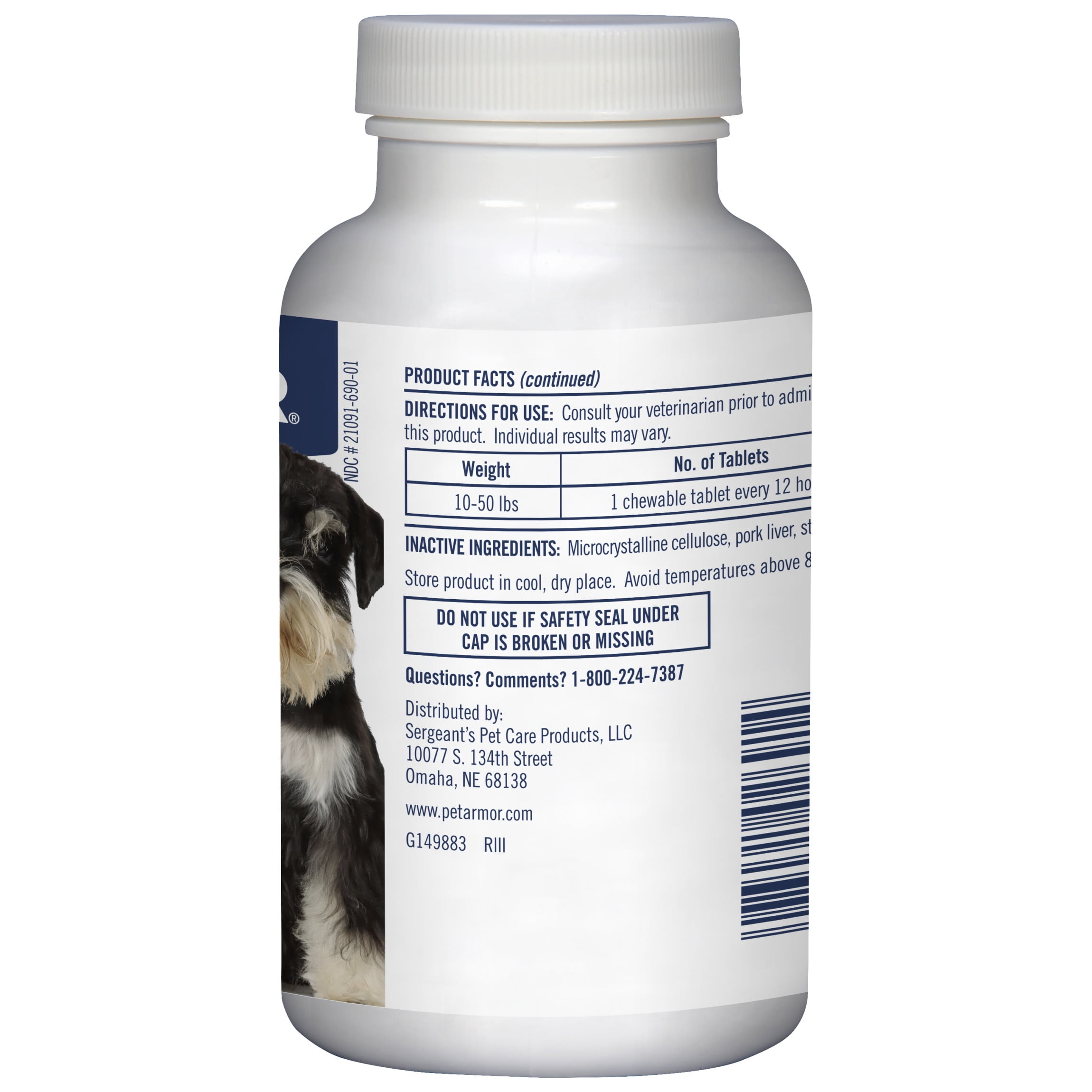PetArmor Aspirin Chewable Tablets for Dogs, SM 75ct