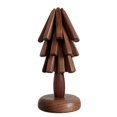 thumbnail image 1 of Salvamanteles de madera para platos calientes Juego de salvamanteles con forma de árbol Posavasos para teteras y ollas calientes (nogal negro) como se muestra, 1 of 5