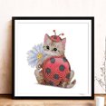 thumbnail image 4 of Cuadros Decorativos 5D pieza de bricolaje especial en forma de taladro diamante pintura Cat Art Decor (YX287) Wdftyju embutido en tela, 4 of 9