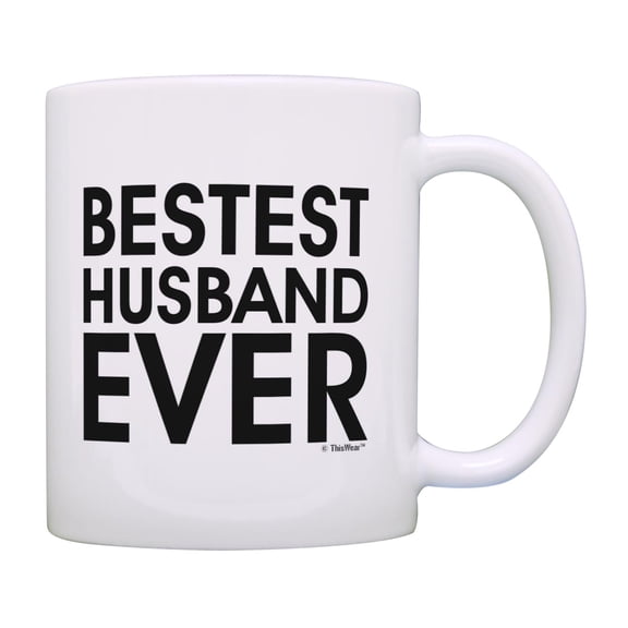 ThisWear Anniversary Mug Bestest Best Husband Ever Couples Mug Coffee Mug