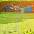 thumbnail image 2 of Drynatural Collapsible 4-arm Rotary Outdoor Umbrella Drying Rack Clothes Dryer Clothesline with 131ft Drying Space, 2 of 5