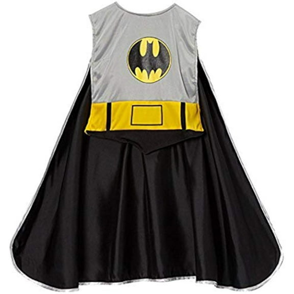 Superhero Bat Grey/Black Smock Dress Up Cape