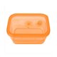 thumbnail image 2 of Recipiente plegable de silicona para almacenar alimentos con válvula de escape: caja dispensadora a prueba de fugas que ahorra espacio para la cocina, picnics, almuerzos y acampadas., 2 of 6