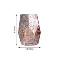 thumbnail image 3 of Efavormart 2 Pack 8" Pentagon Geometric Vases Mercury Glass Candle Holders - Silver | Rose Gold, 3 of 5