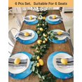 thumbnail image 4 of 13 Inch Round Placemats Set of 4, Ocean Diving Elephant Non Slip Heat Insulation PP Table Mats, Blue Coastal Coral Fish Marine Life Washable Place Mats for Kitchen Dining Party Table Decor, 4 of 7
