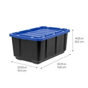 IRIS 27 Gal. Plastic Storage Bins with Lids, Latching Totes, Heavy Duty Containers 4Pk