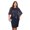 Navy Blue, variant on ZenCart Women's Sleeveless Cape Dress with Sequin Overlay Oversized Sequin Bodycon Pencil Dress Ladies Evening Midi Dress