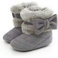 thumbnail image 3 of Newborn Baby Girls Boys Boots Soft Anti-Slip Sole Warm Winter Snow Booties Toddler Infant Prewalker Shoes, 3 of 7