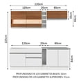 thumbnail image 3 of Cocina Integral Completa Modular Madesa Glamy 220cm BM 02, 3 of 10