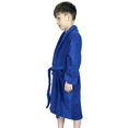 thumbnail image 3 of SKYLINEWEARS Child Bathrobe Terrycloth Shawl Collar Spa Robe for Kids Navy Size 8, 3 of 4