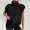 Black, variant on Sleeveless Womans Sweaters Black Cable Knit Turtleneck Sweater Dressy Pullover Loose Sweater Vest Ladies Jumpers S