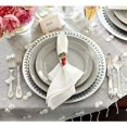 thumbnail image 4 of Juego de 6 servilleteros navideños, hebillas para servilletas, soportes para servilleteros para Navidad, Acción de Gracias, decoración de mesa de cena (medias navideñas, dorado), 4 of 5