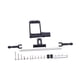 thumbnail image 3 of Servo Mount 1/10 RC Reemplazo de rastreadores Piezas de bricolaje Profesional Kit de cilindro de dirección hidráulica completa para accesorios Negro, 3 of 10