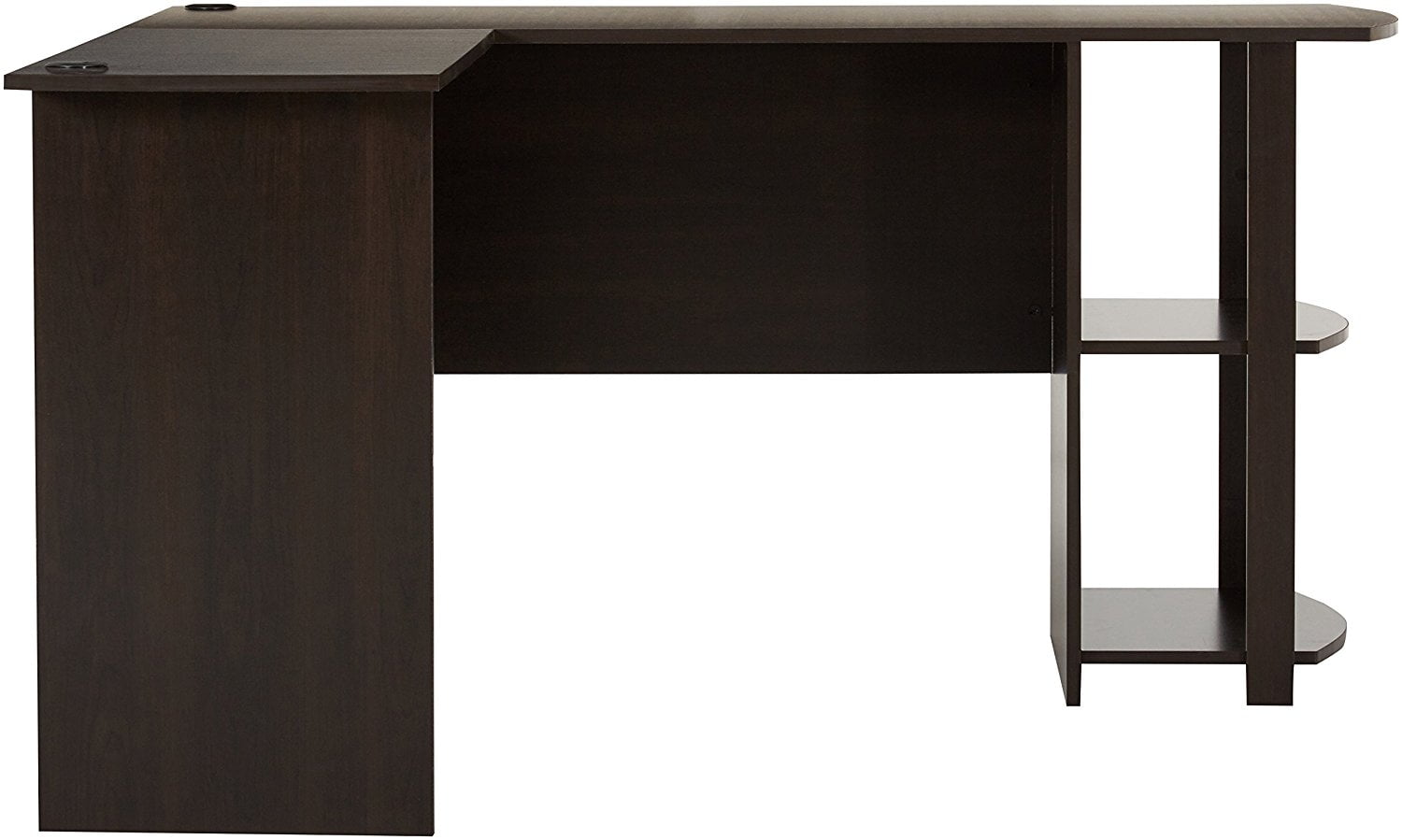 Ameriwood Home Dakota L Shaped Desk With Bookshelves Espresso Ameriwood Home Dakota L Shaped Desk With Bookshelves Espresso Com