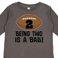 thumbnail image 4 of Inktastic 2nd Birthday Football Sports Boys Boys Long Sleeve Toddler T-Shirt, 4 of 5
