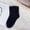 Black, variant on WHEANG Compression Socks For Women Unisex Coral Fleece Socks Thickened Warm Winter Long Solid Color Non Shedding Floor Sleep Polyester Cotton Blend Black One Size