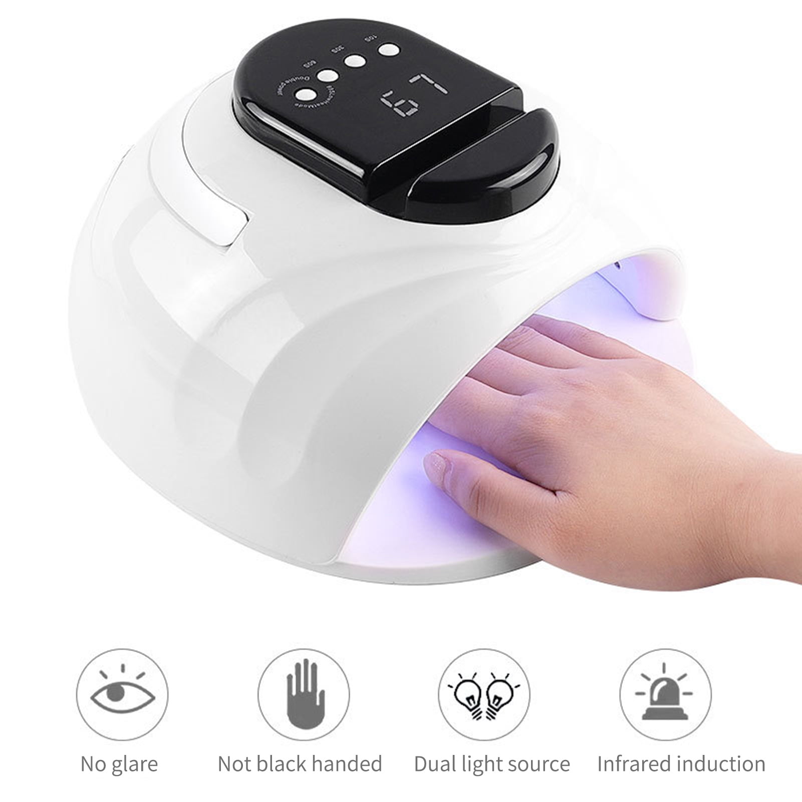 BetterZ 168W Portable UV LED Nail Curing Lamp Dryer Fast Manicure ...