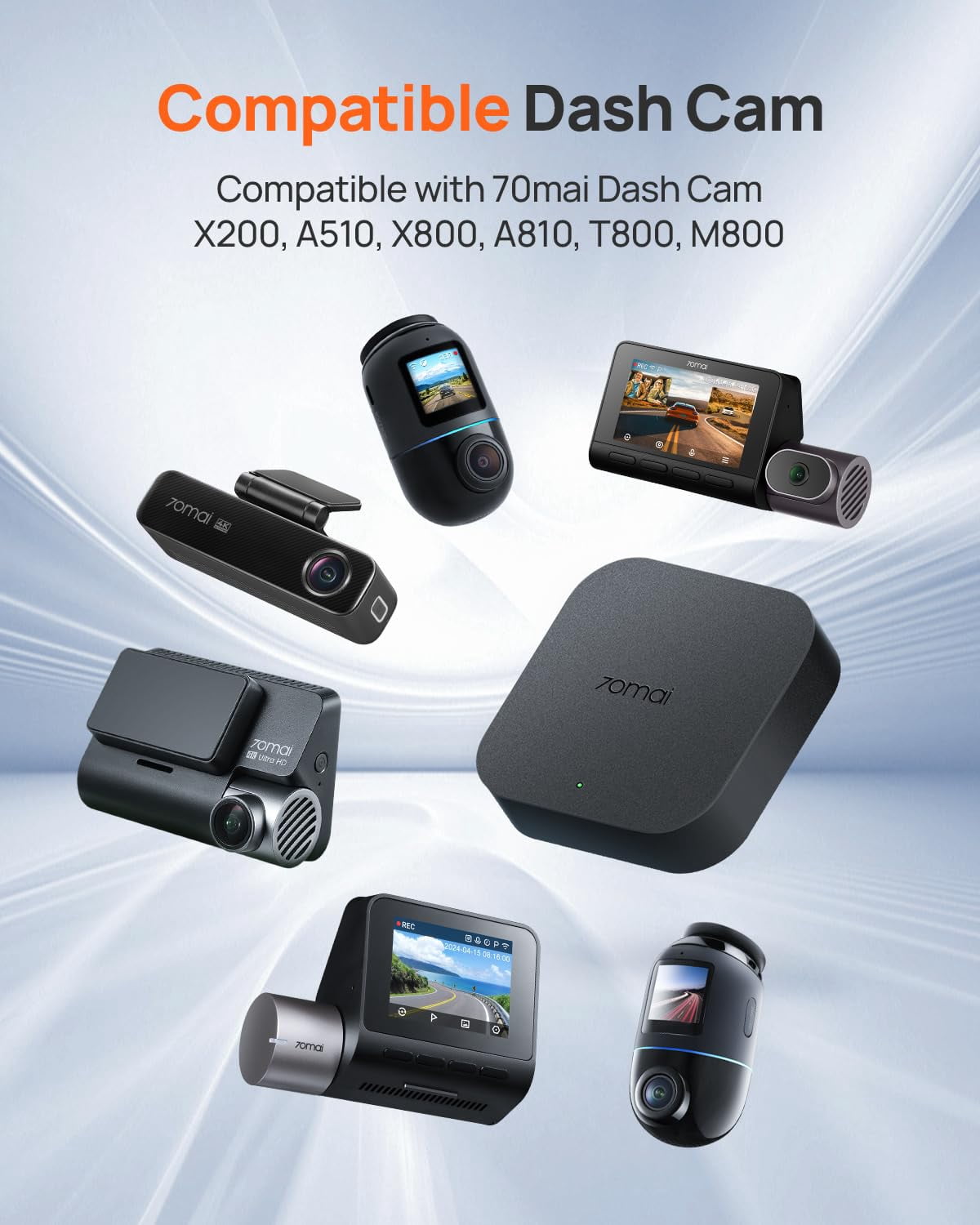 アクセサリー 70mai Dash Cam Omni with hardwire kit 70mai 4G Hardwire Kit UP05, 4G Support, Type-C for Dash Cam A510