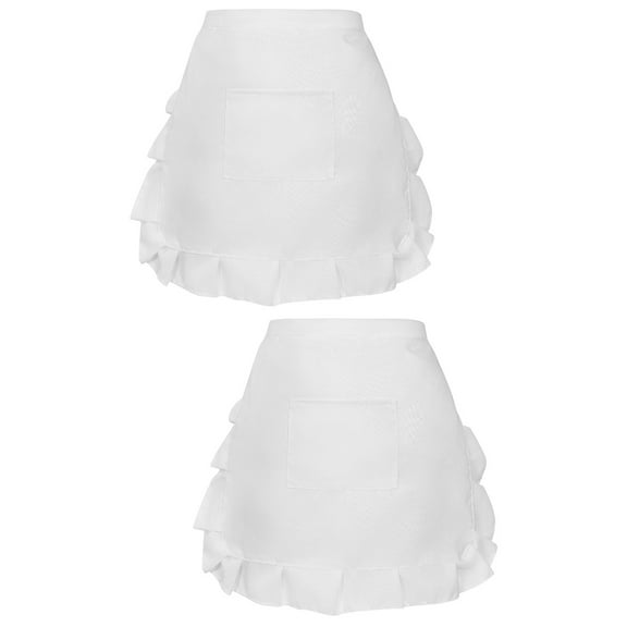 2 Pack Waitress Pouch Work Apron for Hotel Fashionable Women's