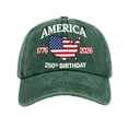thumbnail image 3 of 250th Anniversary Baseball Hat 250th Birthday America 1776-2026 Classic Patriotic Men Women Cap, 3 of 7