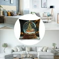 thumbnail image 3 of Snow Globe Linen toss pillowcase Decoration pillowcase Gift preferred 20x20" Cushion cover 4 set Sofa pillowcase Sofa bedroom living room car, 3 of 8