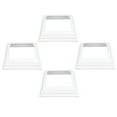 thumbnail image 1 of Cubierta De Base De Poste De Vinilo, Bajo Mantenimiento Minimalista Tipo Dividido Falda De Poste De Cerca De Amplia Compatibilidad 4 Piezas 4x4 Pulgadas Para Postes De, 1 of 7