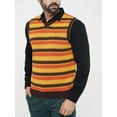 thumbnail image 2 of Men's Sweater Yellow Orange Brown Stripe, 2 of 6