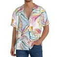 thumbnail image 3 of Haiem Abstract Marble Texture Men's Casual Shirts Short Sleeve Button Down Shirts Fashion Textured Summer Beach Shirt-4X-Large, 3 of 7