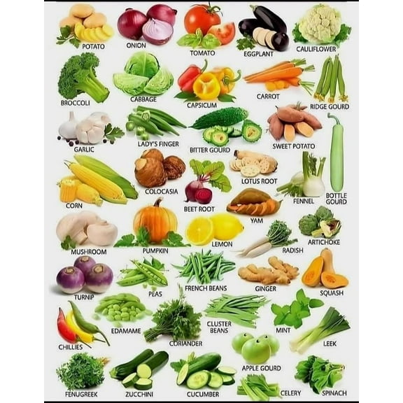 Healthy vegetable food Healthy nutrition checklist poster meal planning healthy cooking poster, wall decoration suitable for kitchen living room bedroom poster