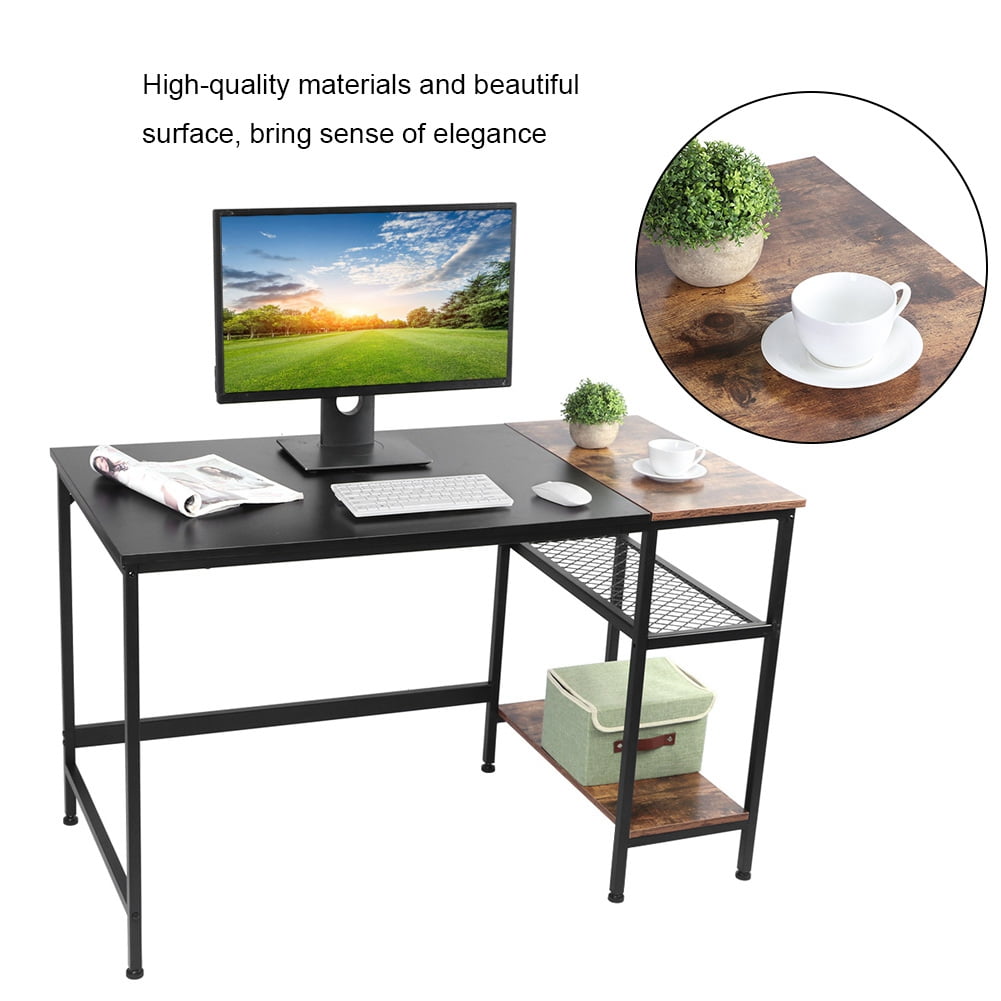 1.2M Gaming Office Desk PC Laptop Computer Table Home Study with 2-layer grid rack 1.2M Gaming Office Desk PC Laptop Computer Table Home Study with 2-layer grid rack