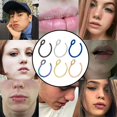 thumbnail image 4 of Nose Ring Hoop 18G Stainless Steel Nose Hoop Perforated Men'S and Women'S Cartilage Sleep Earrings, 4 of 6