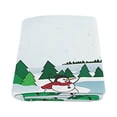 thumbnail image 2 of CADecor Snowman Hot air Balloon Fleece Throw Blanket 58x80 inches, 2 of 3
