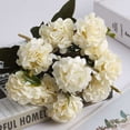 thumbnail image 3 of PULLIMORE 10 Heads Artificial Hydrangea Flowers Bouquet Silk Flower with Stems for Home Bridal Wedding Party Festival Decor,5 Pack (5 Colors), 3 of 10