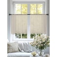 thumbnail image 4 of Ivory White Semi Sheer Window Curtains 54 Inches Long, Modern Pure Ivory White Rod Pocket Voile Silky Chiffon Curtain Light Filtering Drapes for Living Room, Kitchen, Bedroom, 52"x54", 2 Panels, 4 of 9