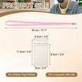 thumbnail image 2 of Uxcell 30 Set Name Tag Holders with Lanyard, Plastic Waterproof Badge Holder with Alligator Clip Lanyards for ID Badges Office Teacher Events Meetings, Pink(3x2 Inch), 2 of 6