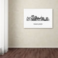 thumbnail image 3 of Trademark Fine Art 'Oakland California Skyline WB-BW' Canvas Art by Marlene Watson, 3 of 3