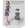 thumbnail image 5 of Soimoi Chinese Floral Print, Poly Taffeta Fabric, Decor Sewing Fabric by The Yard 56 Inch Wide, Decorative Fabric for Outdoor Upholstery, Umbrellas and Home Accents, Blue, 5 of 5