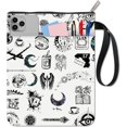 thumbnail image 1 of Fundas para libros con elementos adivinatorios, funda para libro lunar, protector de libros blanco para libros de bolsillo, funda de tela lavable con cremallera y bolsillo adicional., 1 of 9