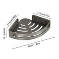 thumbnail image 2 of Shower Corner Shelf, Shower Organizer Shelf, No Drilling Water Resistant Rustproof Adjustable Quick Installation Shower Rack Corner For Bathroom Organizers And Storage, 2 of 9