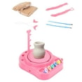 thumbnail image 4 of Electric Pottery Wheel Kids Pottery Forming Machine Kids Craft Toys Hand Tools DIY Pottery Wheel for Kids for Problem Solving Pink, 4 of 8