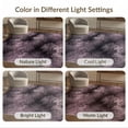 thumbnail image 7 of ODIKA 8'x10' Washable Area Rug Tie Dye Abstract Gothic Smoke Motif Purple Swirl Ombre for Dining Room, Large Office, Lounge, Non-Slip Chair-Friendly Mat, 7 of 7