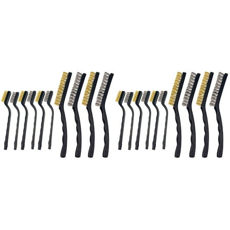 

FRCOLOR Brush Wire Cleaning Brush Set Copper Rust Metal Motor Brass Brushes Brushes Steel Scratching Toothbrush Door Window
