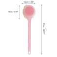 thumbnail image 4 of Unique Bargains 1pc Long Handle Double Sided Bath Brush Back Scrubber Pink, 4 of 6